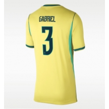 Ženski Brazilija Gabriel Magalhaes #3 Replika nogometni dresi Domači SP 2026 Kratek Rokav