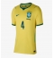 Ženski Brazilija Marquinhos #4 Replika nogometni dresi Domači SP 2026 Kratek Rokav