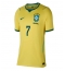 Ženski Brazilija Vinicius Junior #7 Replika nogometni dresi Domači SP 2026 Kratek Rokav