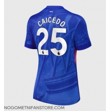 Ženski Chelsea Moises Caicedo #25 Replika nogometni dresi Domači 2025-26 Kratek Rokav