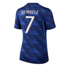 Ženski Francija Ousmane Dembele #7 Replika nogometni dresi Domači SP 2026 Kratek Rokav