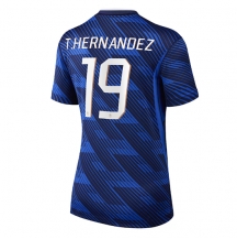 Ženski Francija Theo Hernandez #19 Replika nogometni dresi Domači SP 2026 Kratek Rokav