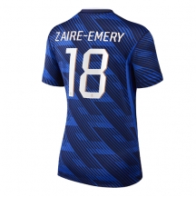 Ženski Francija Warren Zaire-Emery #18 Replika nogometni dresi Domači SP 2026 Kratek Rokav