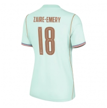 Ženski Francija Warren Zaire-Emery #18 Replika nogometni dresi Gostujoči SP 2026 Kratek Rokav