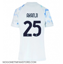 Ženski Inter Milan Manuel Akanji #25 Replika nogometni dresi Gostujoči 2025-26 Kratek Rokav