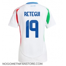 Ženski Italija Mateo Retegui #19 Replika nogometni dresi Gostujoči EP 2024 Kratek Rokav