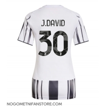 Ženski Juventus Jonathan David #30 Replika nogometni dresi Domači 2025-26 Kratek Rokav