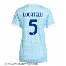 Ženski Juventus Manuel Locatelli #5 Replika nogometni dresi Gostujoči 2025-26 Kratek Rokav