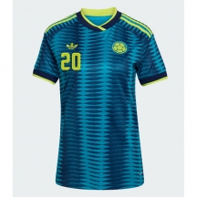 Ženski Kolumbija Juan Fernando Quintero #20 Replika nogometni dresi Gostujoči SP 2026 Kratek Rokav