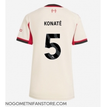 Ženski Liverpool Ibrahima Konate #5 Replika nogometni dresi Gostujoči 2025-26 Kratek Rokav