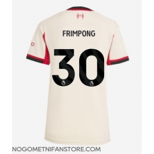 Ženski Liverpool Jeremie Frimpong #30 Replika nogometni dresi Gostujoči 2025-26 Kratek Rokav