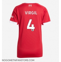 Ženski Liverpool Virgil van Dijk #4 Replika nogometni dresi Domači 2025-26 Kratek Rokav