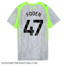 Ženski Manchester City Phil Foden #47 Replika nogometni dresi Tretji 2025-26 Kratek Rokav