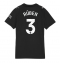 Ženski Manchester City Ruben Dias #3 Replika nogometni dresi Gostujoči 2025-26 Kratek Rokav