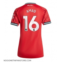Ženski Manchester United Amad Diallo #16 Replika nogometni dresi Domači 2025-26 Kratek Rokav