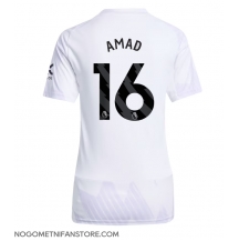 Ženski Manchester United Amad Diallo #16 Replika nogometni dresi Gostujoči 2025-26 Kratek Rokav