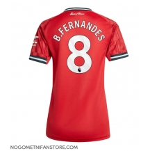 Ženski Manchester United Bruno Fernandes #8 Replika nogometni dresi Domači 2025-26 Kratek Rokav