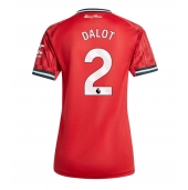 Ženski Manchester United Diogo Dalot #2 Replika nogometni dresi Domači 2025-26 Kratek Rokav