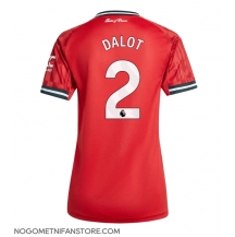 Ženski Manchester United Diogo Dalot #2 Replika nogometni dresi Domači 2025-26 Kratek Rokav