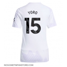 Ženski Manchester United Leny Yoro #15 Replika nogometni dresi Gostujoči 2025-26 Kratek Rokav