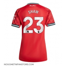 Ženski Manchester United Luke Shaw #23 Replika nogometni dresi Domači 2025-26 Kratek Rokav