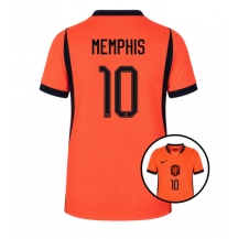 Ženski Nizozemska Memphis Depay #10 Replika nogometni dresi Domači SP 2026 Kratek Rokav
