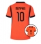 Ženski Nizozemska Memphis Depay #10 Replika nogometni dresi Domači SP 2026 Kratek Rokav