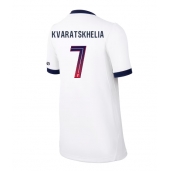 Ženski Paris Saint-Germain Khvicha Kvaratskhelia #7 Replika nogometni dresi Gostujoči 2026-27 Kratek Rokav