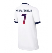 Ženski Paris Saint-Germain Khvicha Kvaratskhelia #7 Replika nogometni dresi Gostujoči 2026-27 Kratek Rokav