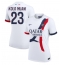 Ženski Paris Saint-Germain Randal Kolo Muani #23 Replika nogometni dresi Gostujoči 2024-25 Kratek Rokav