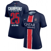 Ženski Paris Saint-Germain Replika nogometni dresi Domači 2024-25 UCL Champions Kratek Rokav