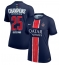 Ženski Paris Saint-Germain Replika nogometni dresi Domači 2024-25 UCL Champions Kratek Rokav