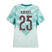 Ženski Portugalska Nuno Mendes #25 Replika nogometni dresi Gostujoči SP 2026 Kratek Rokav