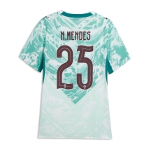 Ženski Portugalska Nuno Mendes #25 Replika nogometni dresi Gostujoči SP 2026 Kratek Rokav