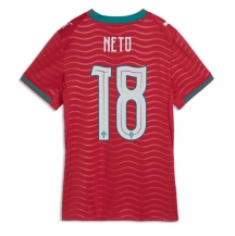 Ženski Portugalska Pedro Neto #18 Replika nogometni dresi Domači SP 2026 Kratek Rokav