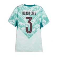 Ženski Portugalska Ruben Dias #3 Replika nogometni dresi Gostujoči SP 2026 Kratek Rokav
