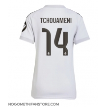 Ženski Real Madrid Aurelien Tchouameni #14 Replika nogometni dresi Domači 2025-26 Kratek Rokav