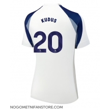 Ženski Tottenham Hotspur Mohammed Kudus #20 Replika nogometni dresi Domači 2025-26 Kratek Rokav