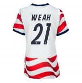 Ženski Združene države Timothy Weah #21 Replika nogometni dresi Domači SP 2026 Kratek Rokav