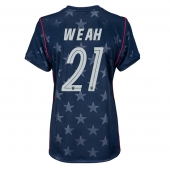 Ženski Združene države Timothy Weah #21 Replika nogometni dresi Gostujoči SP 2026 Kratek Rokav
