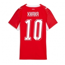 Ženski Švica Granit Xhaka #10 Replika nogometni dresi Domači SP 2026 Kratek Rokav